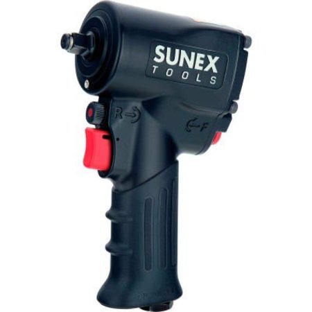 SUNEX SunexÂ Super Duty Mini Air Impact Wrench W/ Grip, 3/8" Drive Size, 450 Max Torque SXMC38